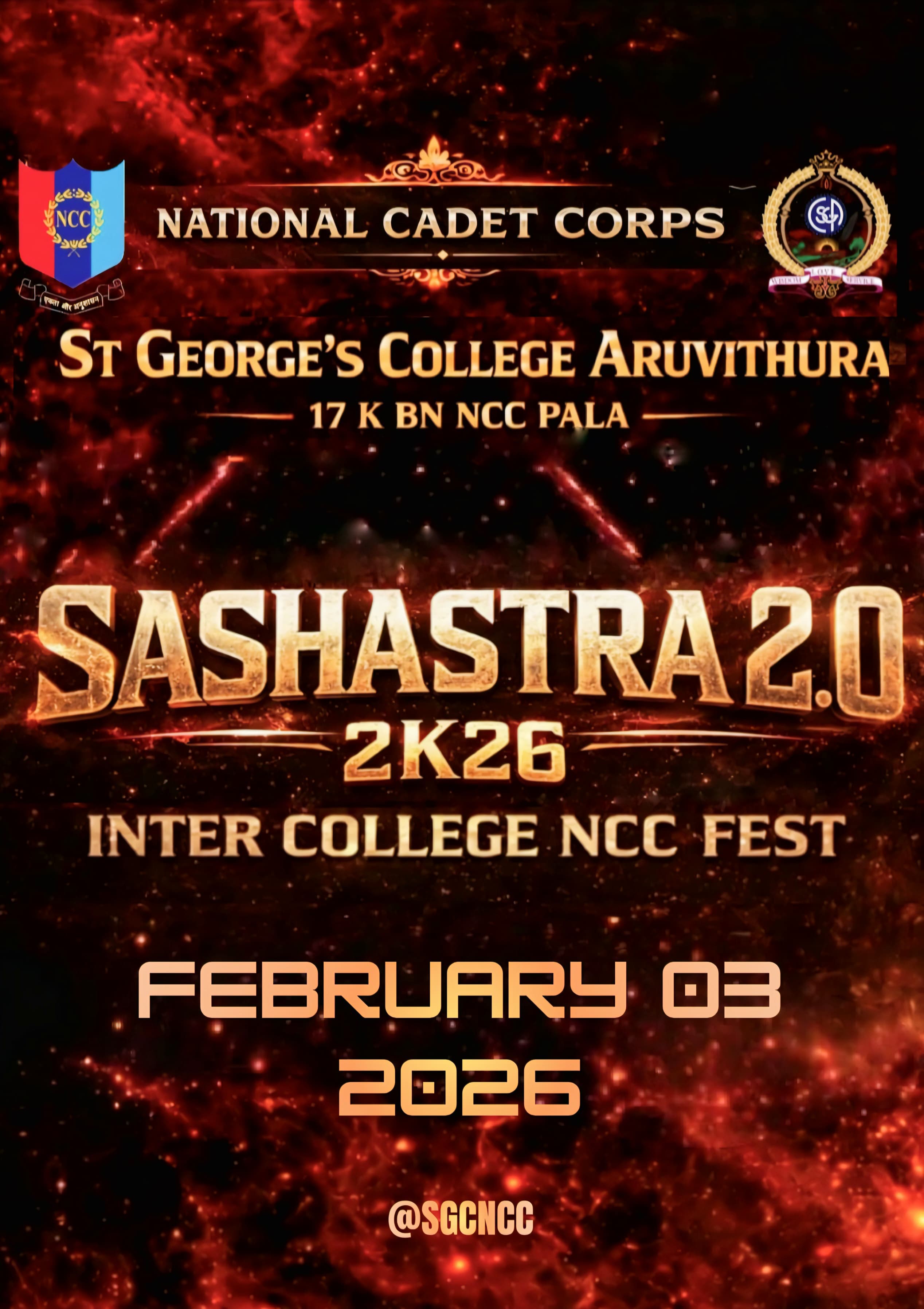 SASHASTRA 2.0 2K26 - Inter College NCC Fest